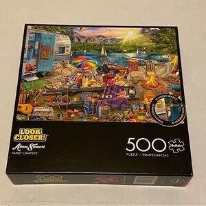 Buffalo Games Family Campsite 500 Piece Jigsaw Puzzle - 10 Hidden Pictures